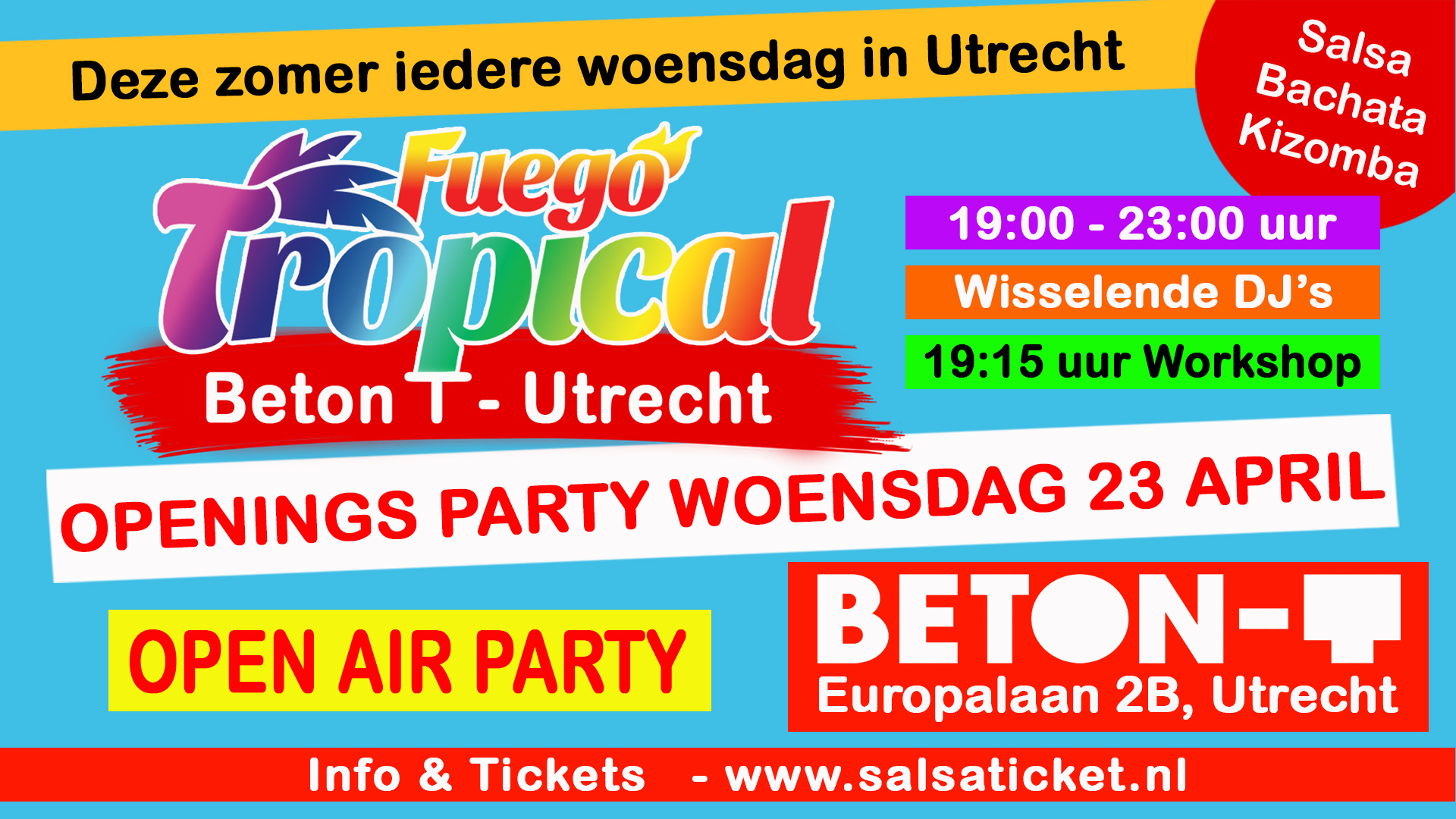 Fuego Tropical Open Air, Beton T - Utrecht header