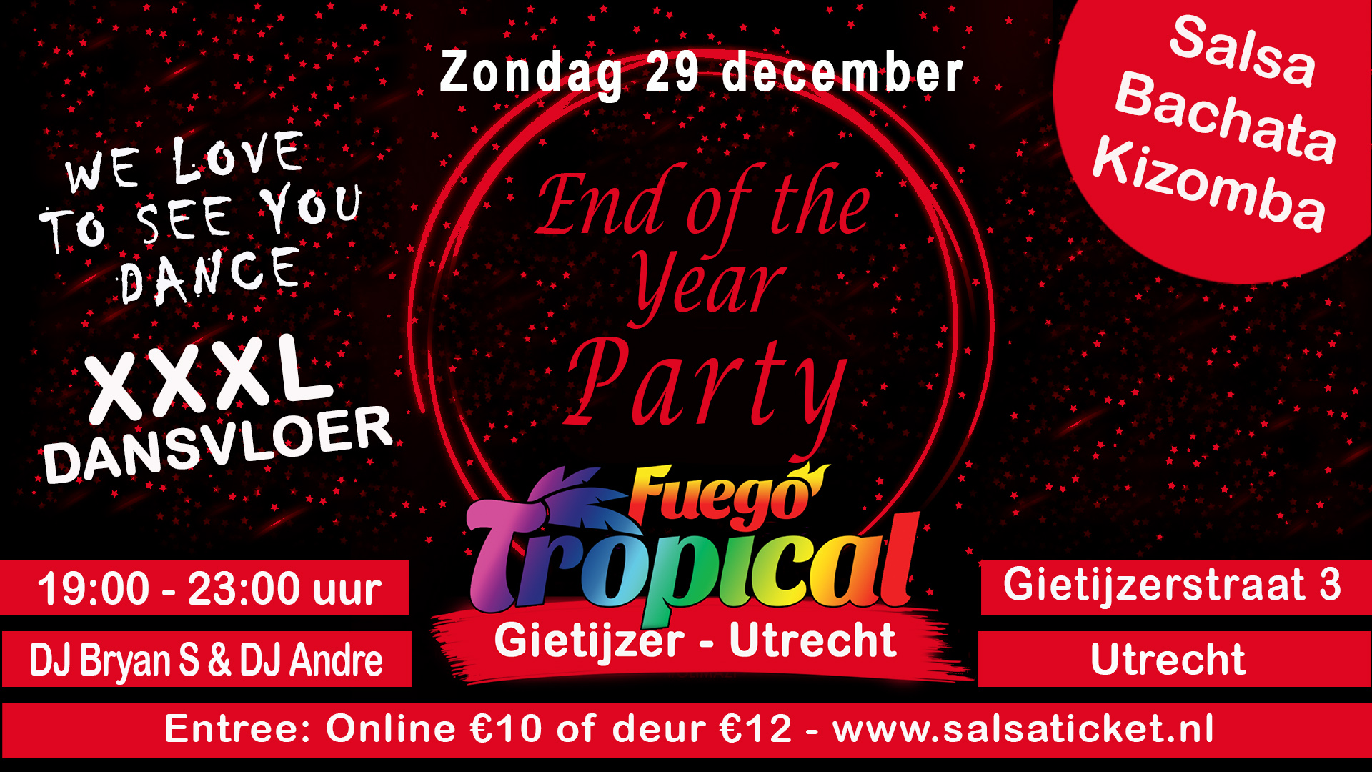 Fuego Tropical 'End Year in de Gietijzer - Utrecht header