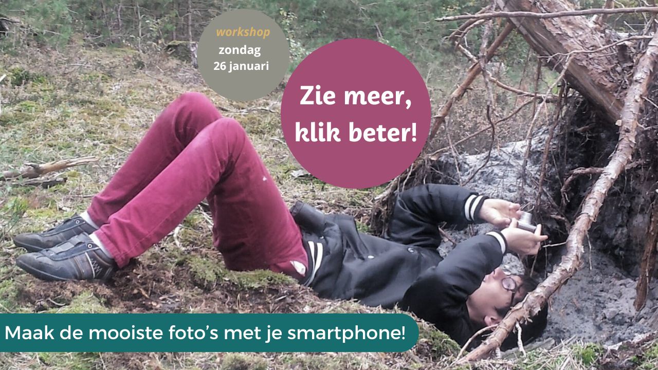 Zie meer, klik beter - Fotoworkshop - 26 januari 2025 header