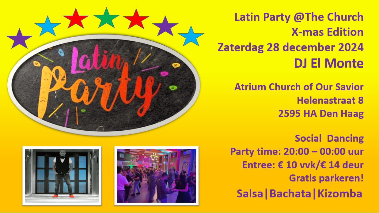 Latin Party @The Church X-mas Edition header