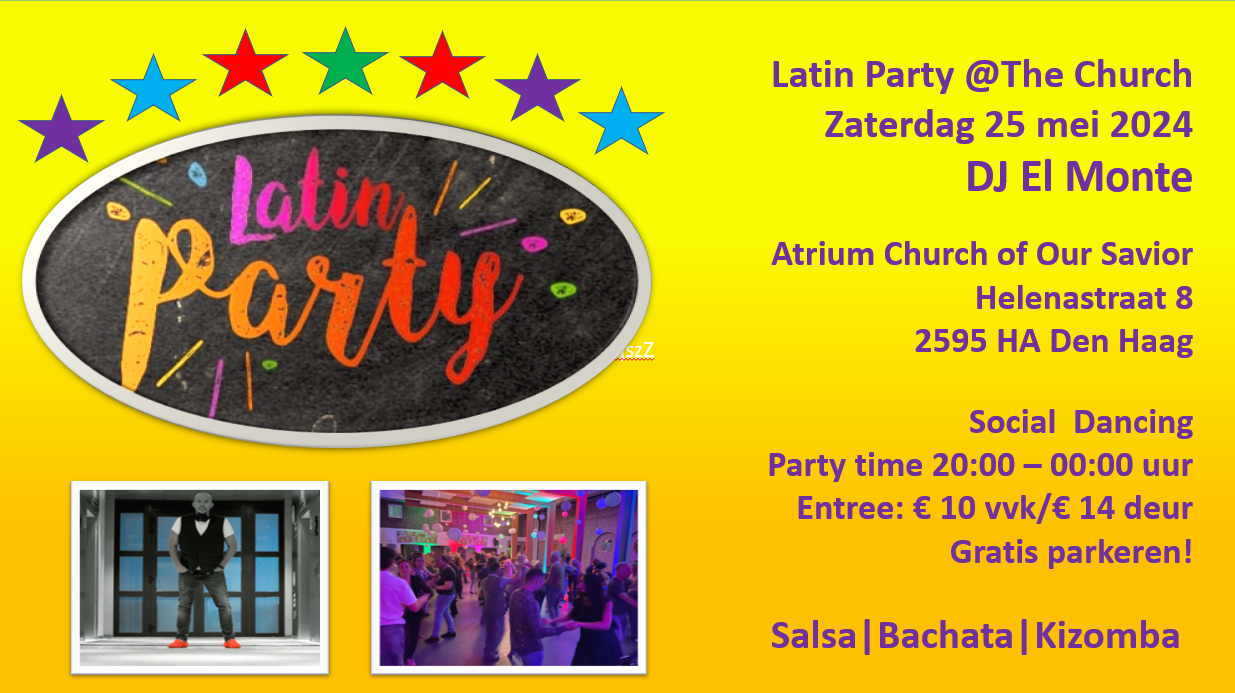 Latin Party @The Church header