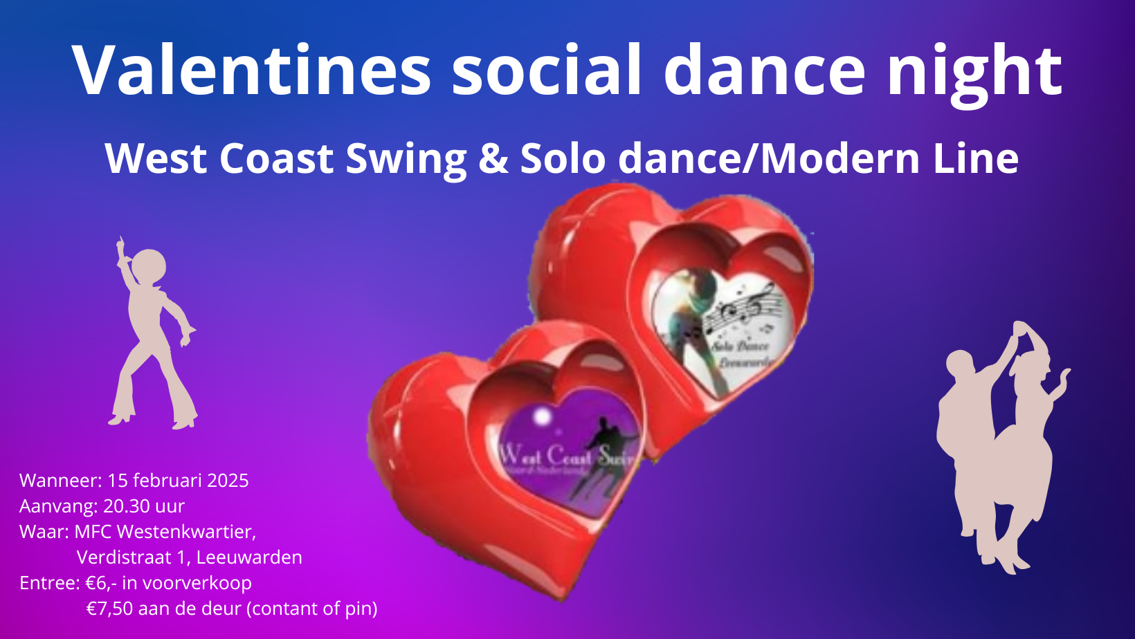 Valentines dance night WCS & Solo Dance header