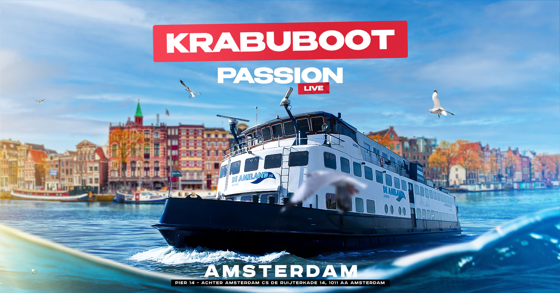 Krabuboot Amsterdam x Passion Live header