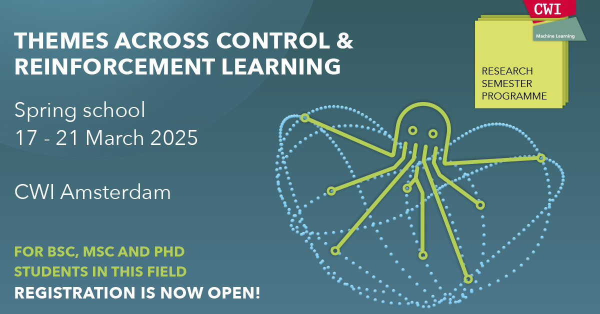 Registration for Control Theory and Reinforcement Learning: Connections and Challenges - Spring School header