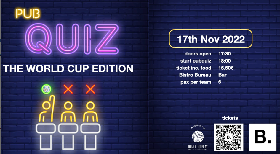 Pubquiz B. Amsterdam WK - Tickets