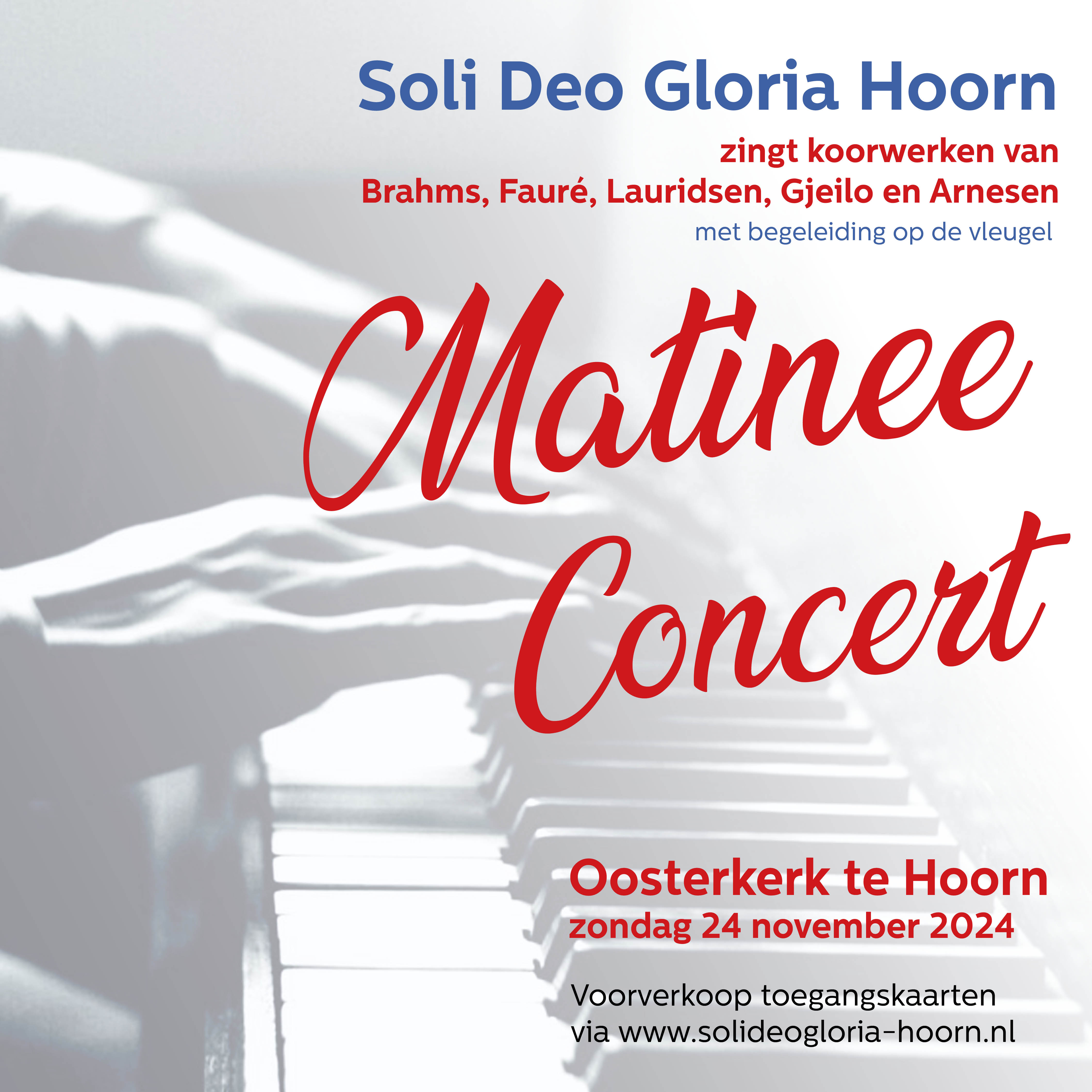 Matineeconcert  - Soli Deo Gloria Hoorn header