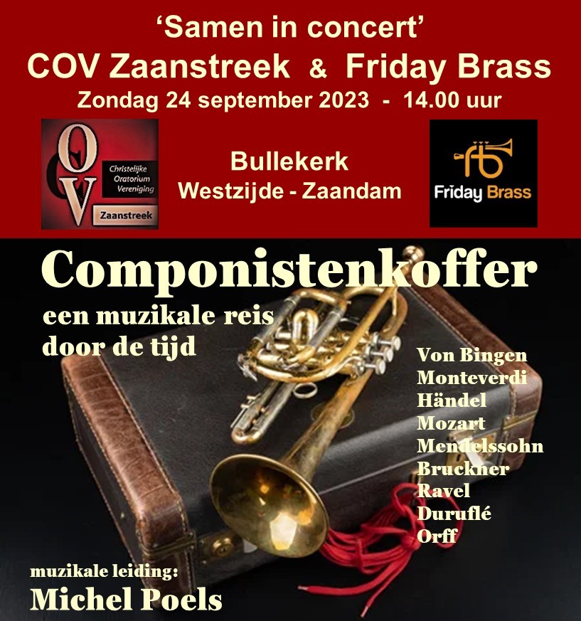 COV Zaanstreek & FridayBrass - Componistenkoffer header
