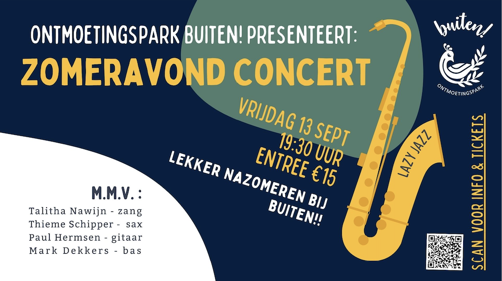 Zomeravond concert Buiten! header