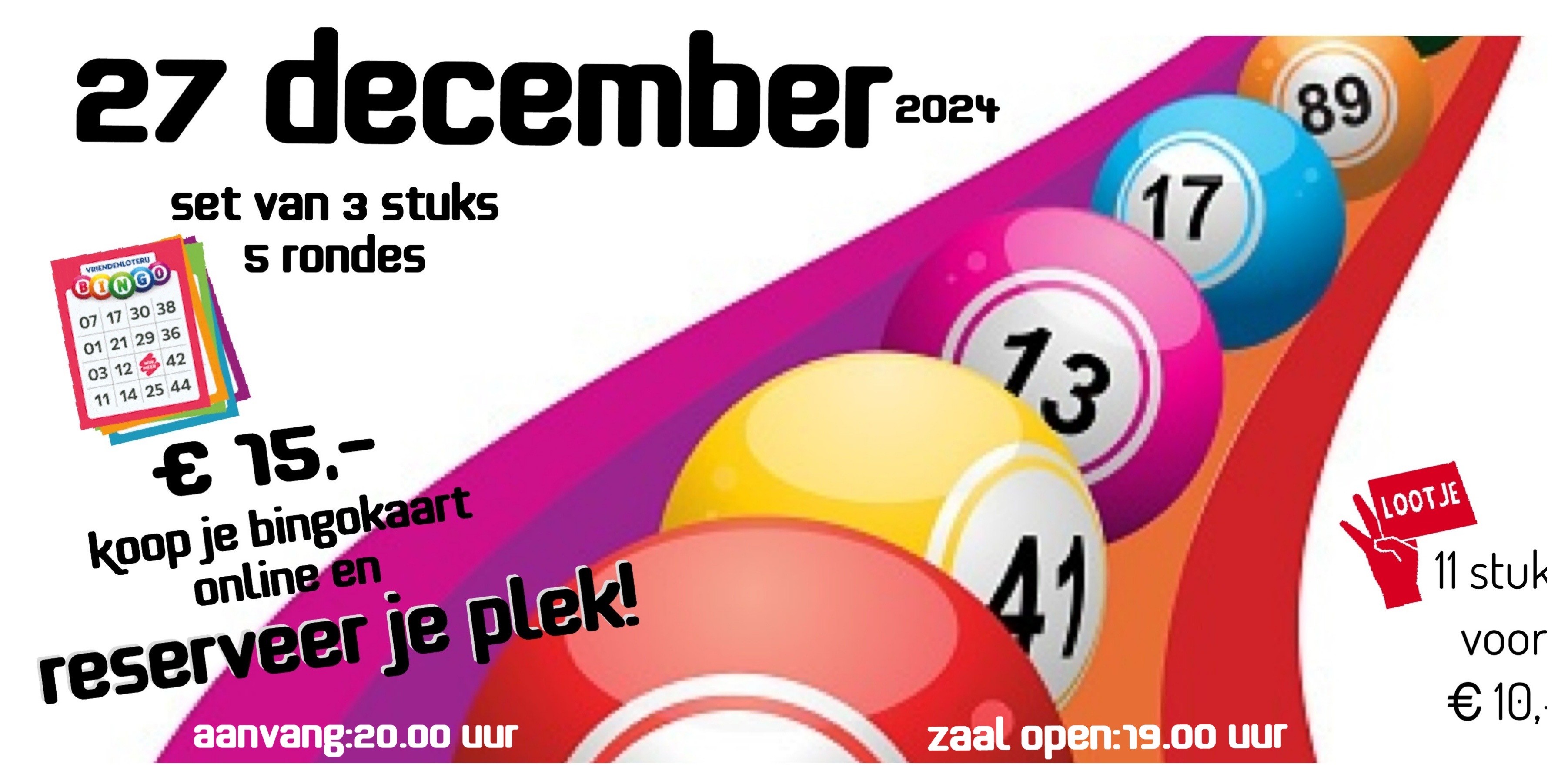 Oudejaarsbingo 27 december 2024 header