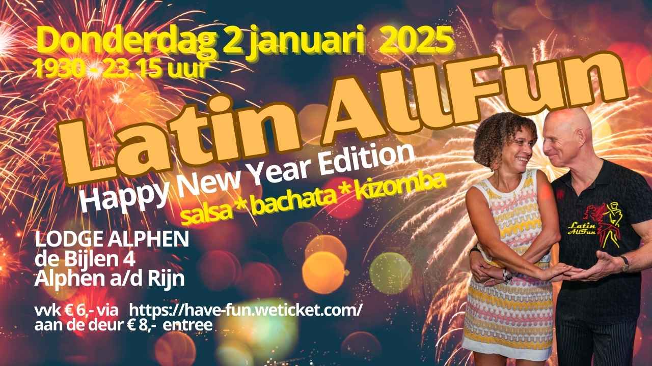 Latin AllFun Happy New Party header