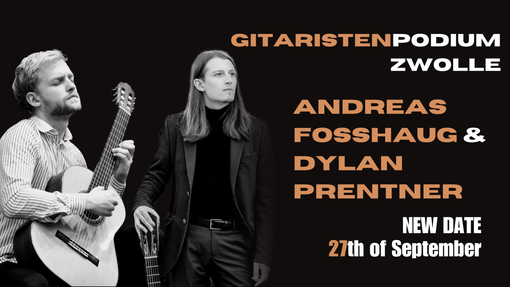 RESCHEDULED Gitaristenpodium Zwolle - Dylan Prentner & Andreas Fosshaug header