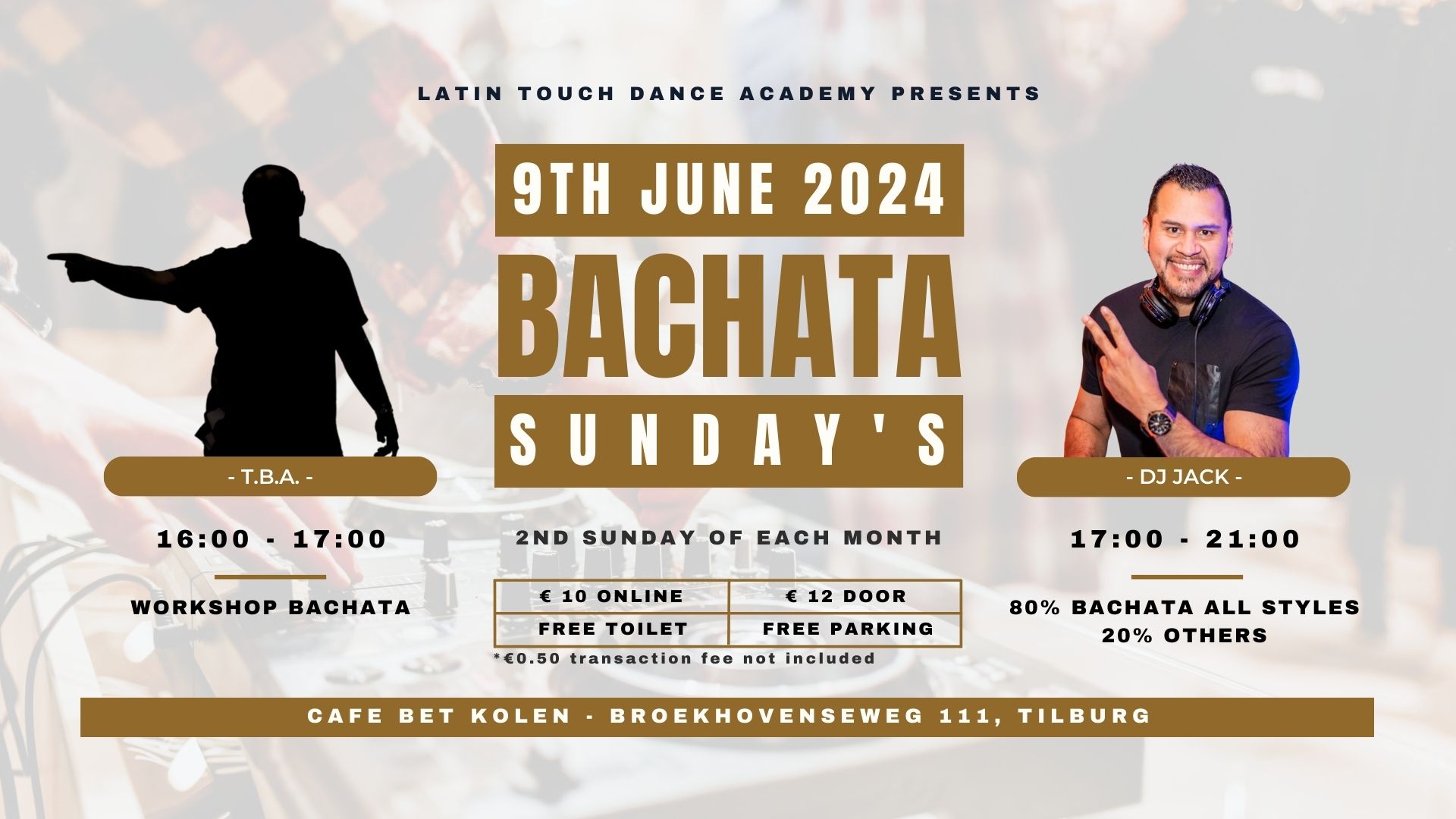 Bachata Sundays 9 June 2024 header