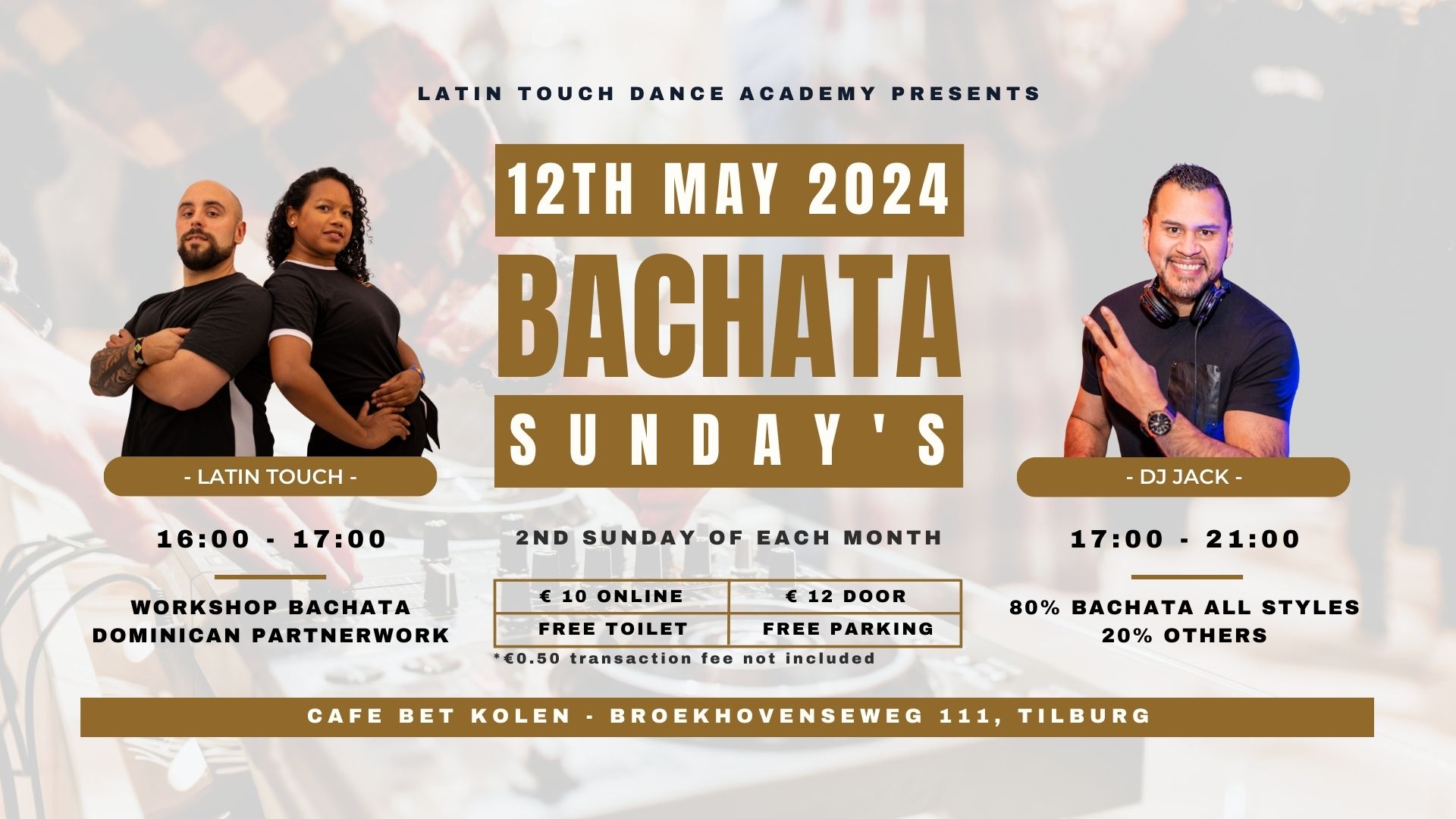 Bachata Sundays 12 May 2024 header