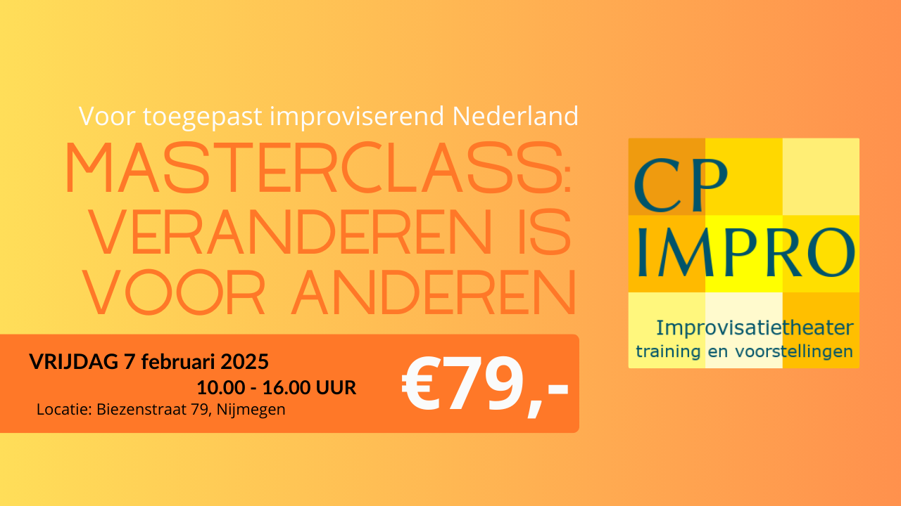 Masterclass: Veranderen is voor Anderen header