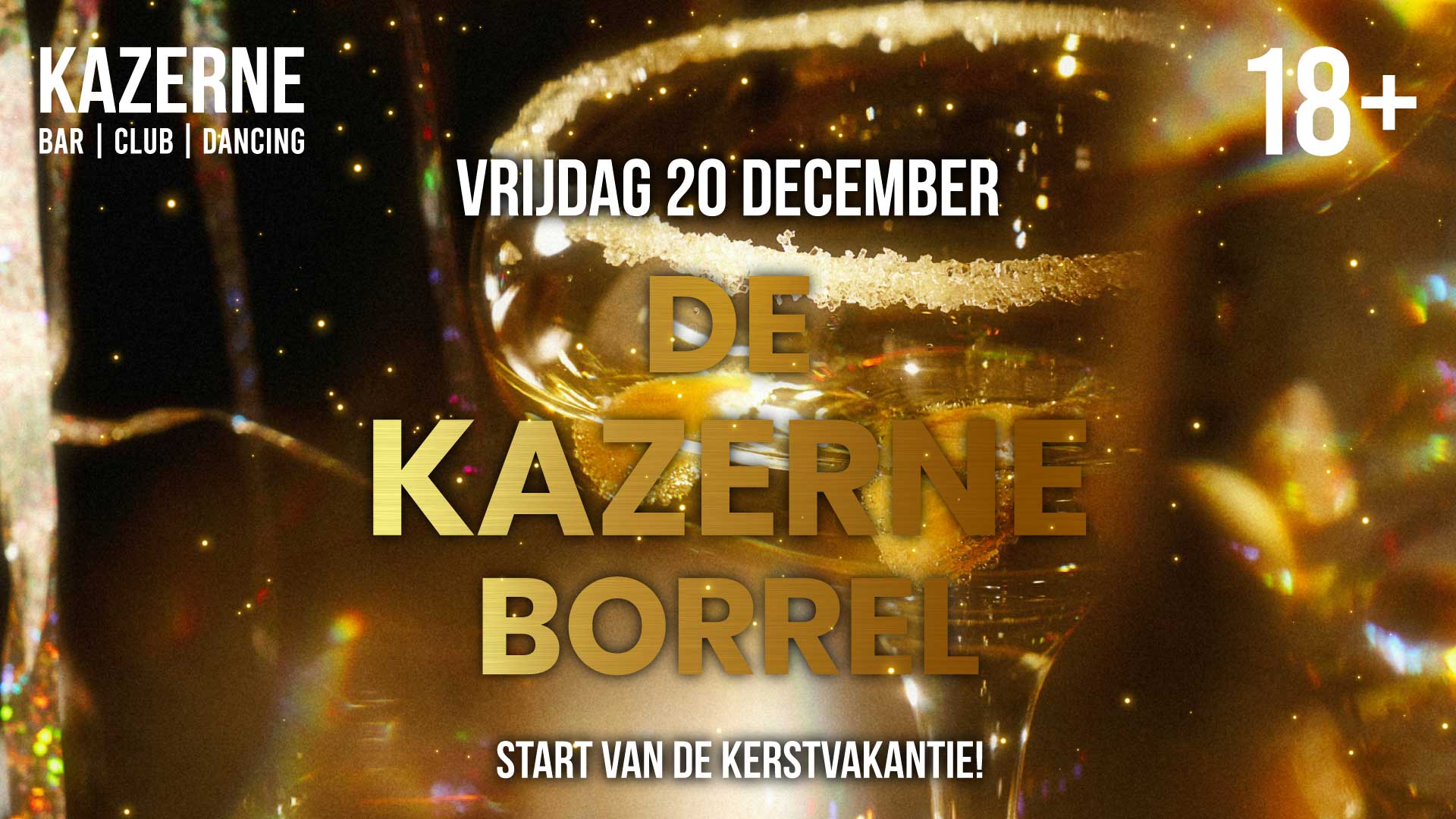 De kazerne borrel - Begin de vakantie goed! header