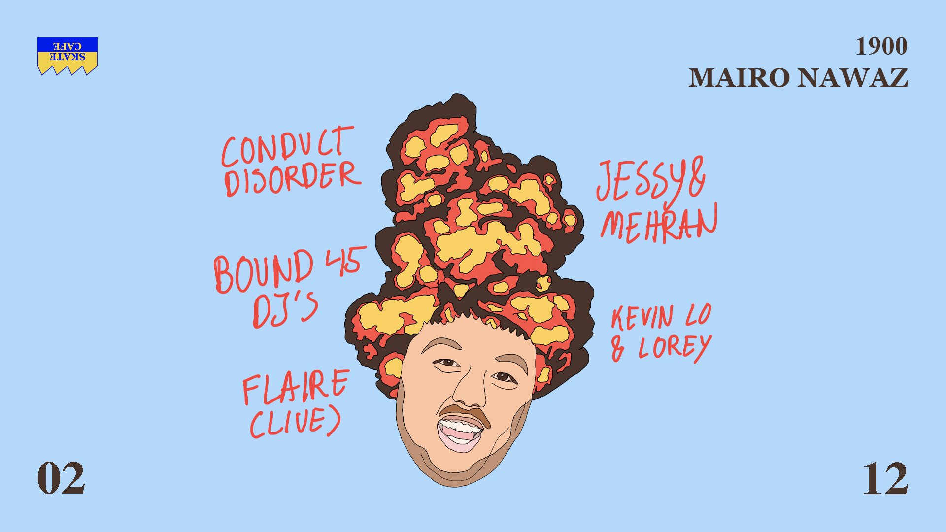 Vrijdag: Jessy, Conduct Disorder, Bound 45 DJ's, Flaire (live), Jessy & Mehran, Kevin Lo & Lorey, Mairo Nawaz header