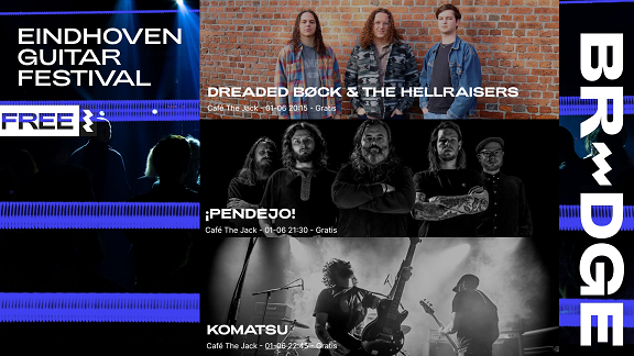 BRIDGE Guitar Festival 2024: Komatsu + ¡PENDEJO! + Dreaded Bøck & the Hellraisers header