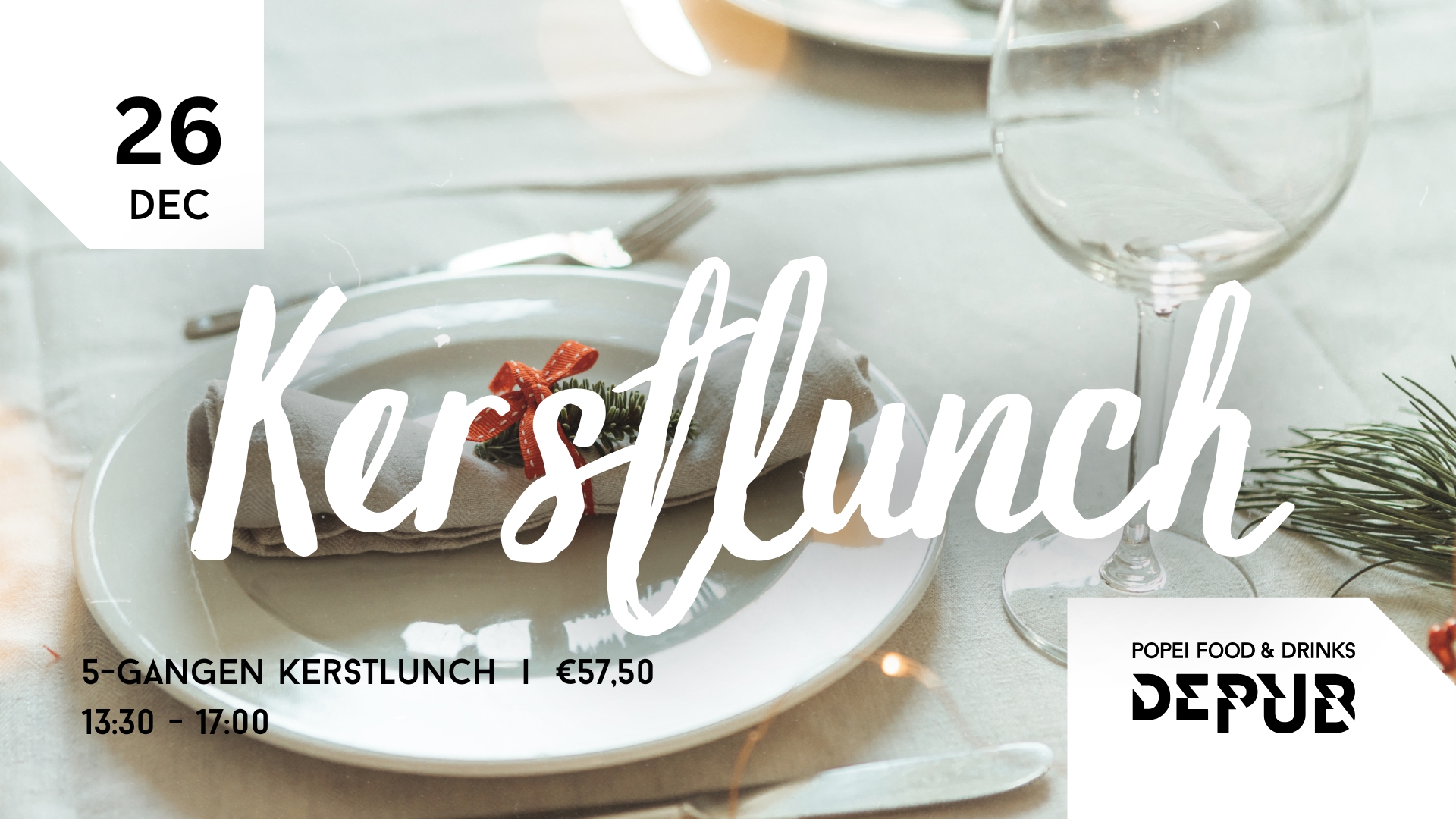 5-gangen Kerstlunch header