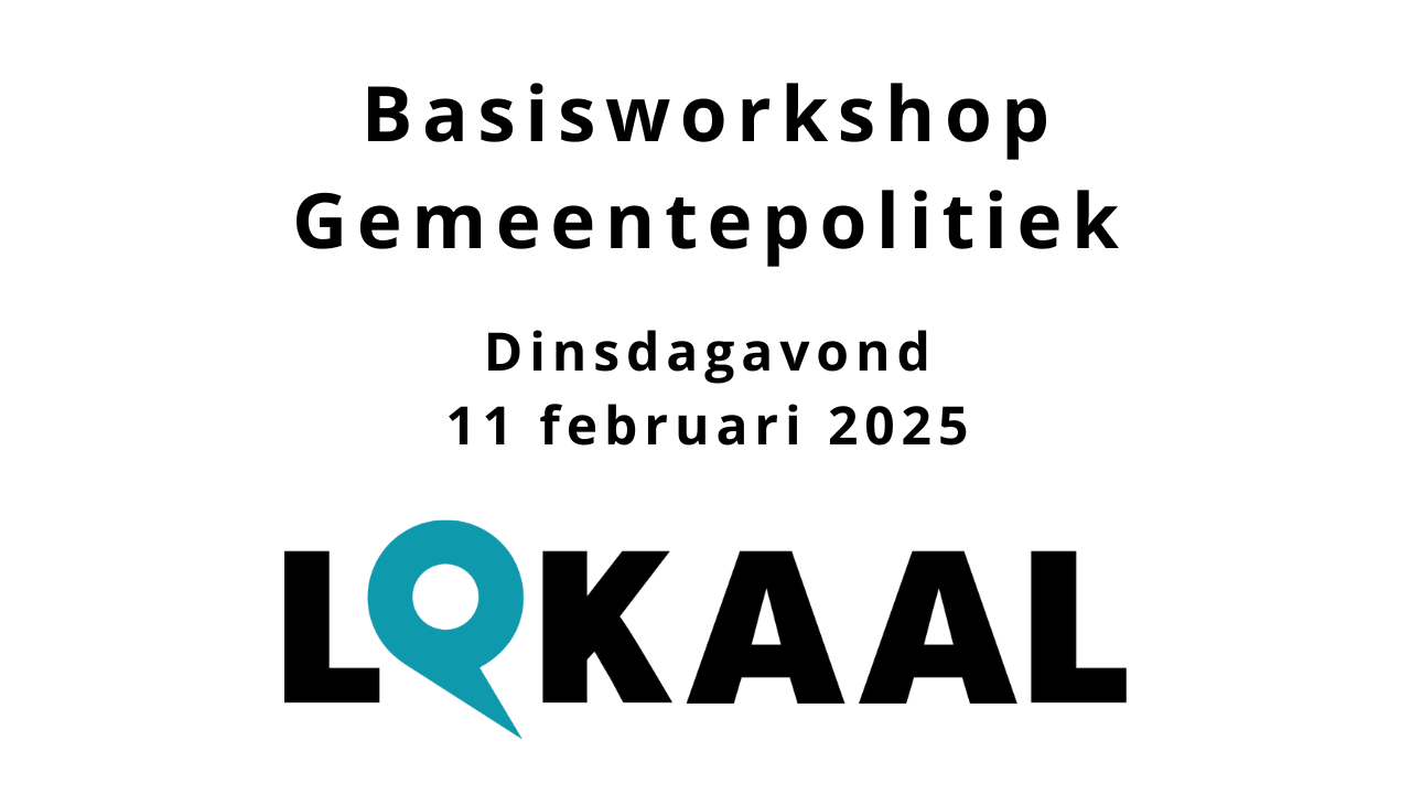 Basisworkshop Gemeentepolitiek 11 februari 2025 header