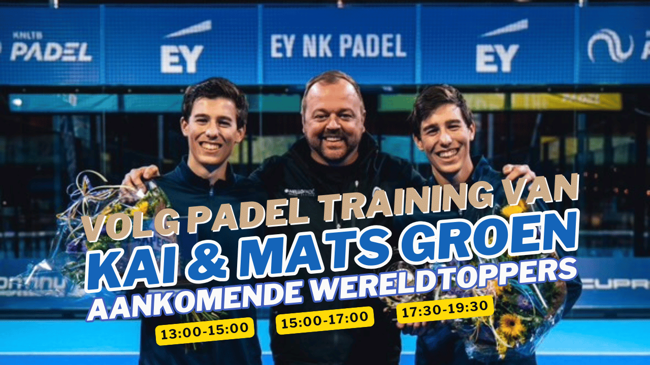 Kai & Mats Groen Padel Training header