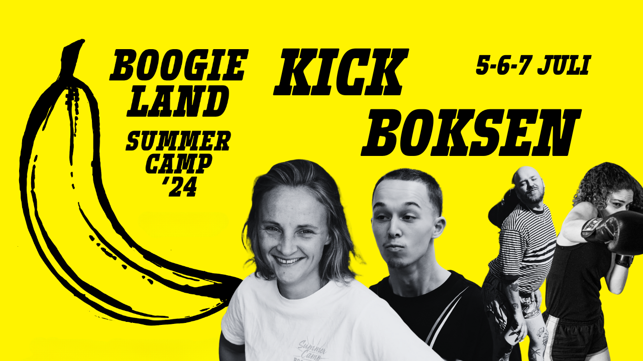 BOOGIELAND summercamp kickboksen header